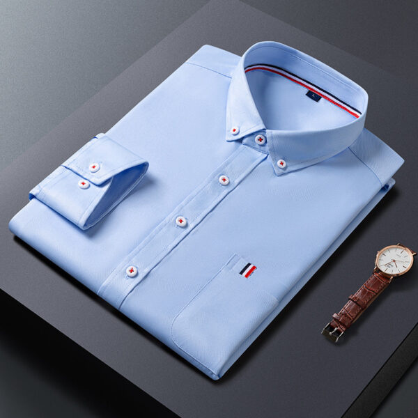 Mens Casual Shirt Fashion Business Dress Shirts Men Clothes - Image 5