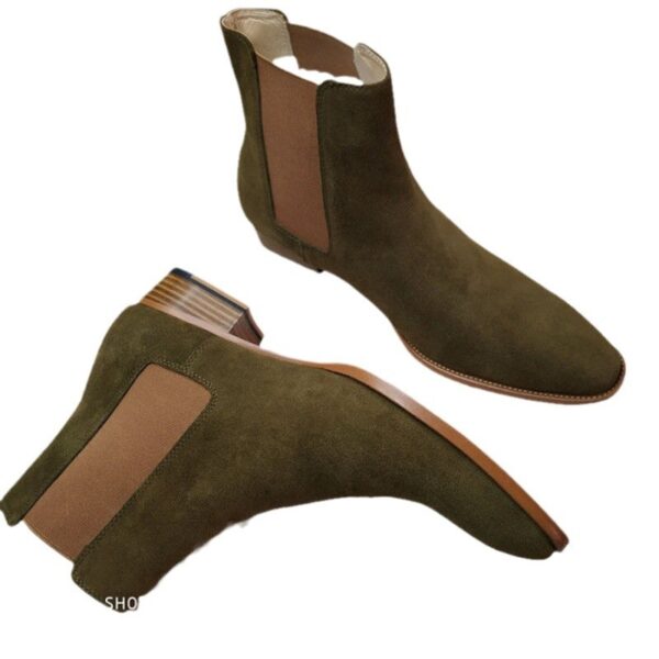 Men's FallWinter All-match Buckskin Martin Boots - Image 3