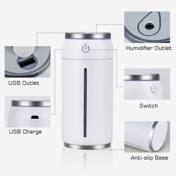 Hot Selling Car Humidifier 220ML Mini USB Aroma Diffuser Wholesale Air Humidificator - Image 2