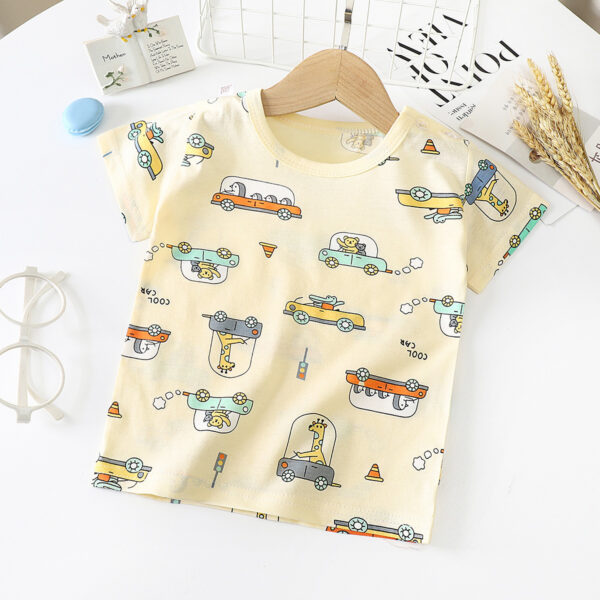 Children's Short-sleeved T-shirt cotton Baby Half-sleeved Bottoming Shirt - Image 6