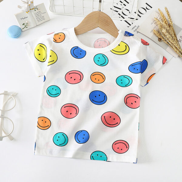 Children's Short-sleeved T-shirt cotton Baby Half-sleeved Bottoming Shirt - Image 8