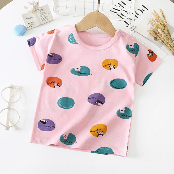 Children's Short-sleeved T-shirt cotton Baby Half-sleeved Bottoming Shirt - Image 4