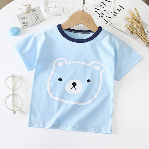 Children's Short-sleeved T-shirt cotton Baby Half-sleeved Bottoming Shirt - Image 5