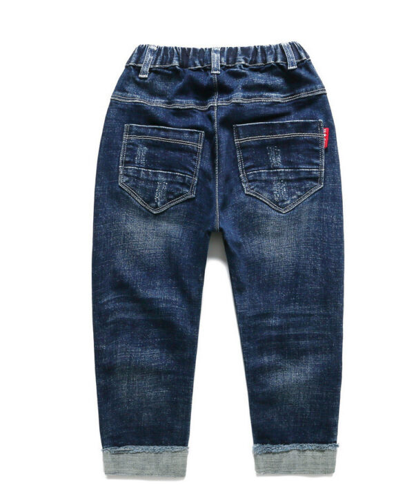 Kids Boys Jeans Baby Clothes Classic Pants Children Denim Clothing Boy Casual Bowboy Long Trousers  5-13Y - Image 4