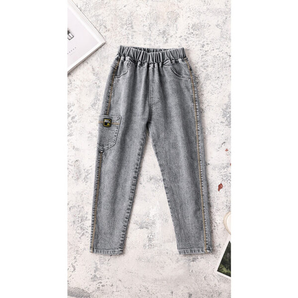 Kids Boys Jeans Baby Clothes Classic Pants Children Denim Clothing Boy Casual Bowboy Long Trousers  5-13Y - Image 3