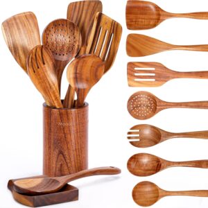 cooking utensil set wooden