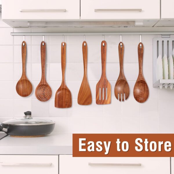 cooking utensil set wooden