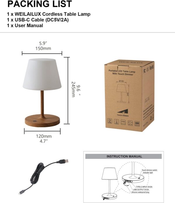 battery operated table lamps​