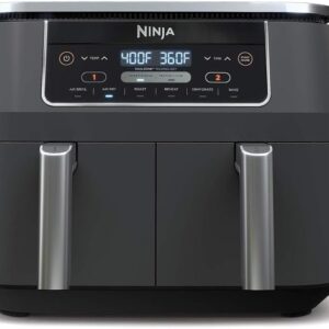 Ninja DZ201 DualZone Air Fryer with 2 Baskets – 6-in-1 Smart Cooking