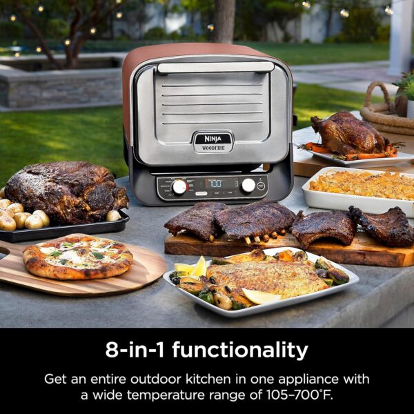 Ninja Woodfire Outdoor Pizza Oven with BBQ Smoker – 700°F Heat - Image 2
