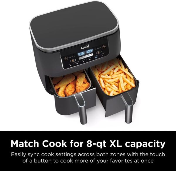 Ninja DZ201 DualZone Air Fryer with 2 Baskets – 6-in-1 Smart Cooking - Image 5