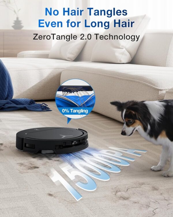 ECOVACS DEEBOT T50 PRO Omni Robot Vacuum and Mop, 3.19” Ultra-Slim, 15,000Pa Suction - Image 4